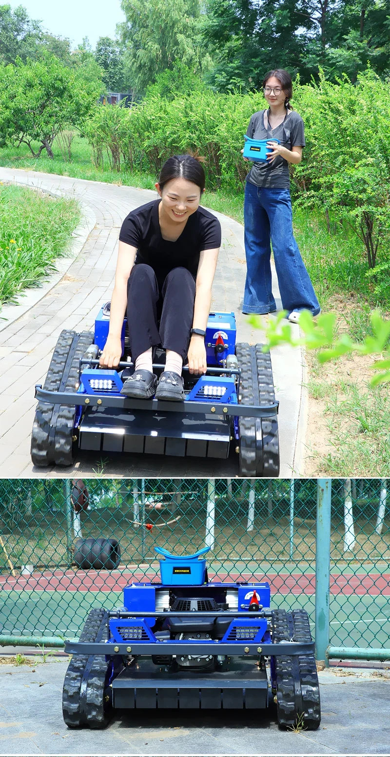 Remote-Control Lawn Mower – 224cc Petrol, 550mm Cutting Width