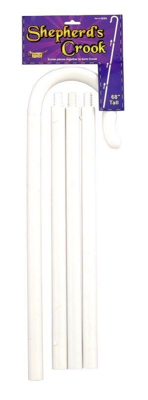 White Shepherds Bo Peep Cane Staff Crook Costume Accessory