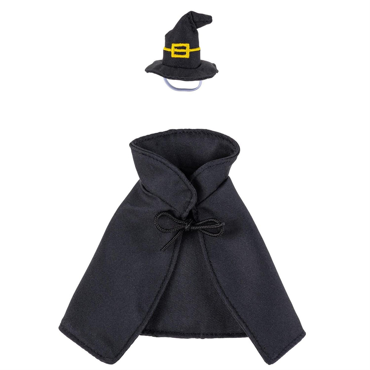 Witch Table Goose Outfit for 8-Inch Goose – Black Cape & Hat