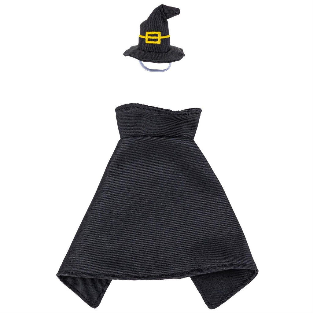 Witch Table Goose Outfit for 8-Inch Goose – Black Cape & Hat