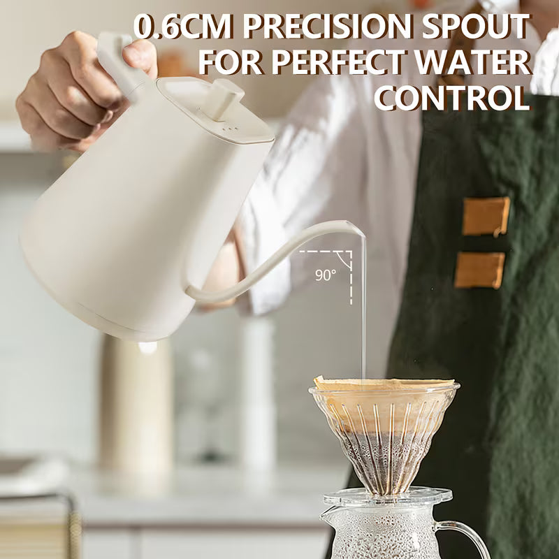 0.6-Liter Gooseneck Electric Kettle with Precision Temperature Control