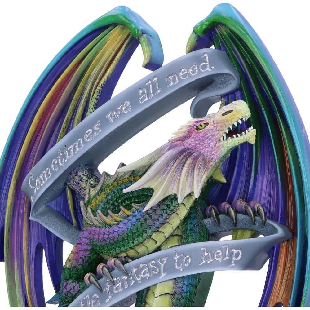 'Sometimes' Dragon Plaque by Anne Stokes