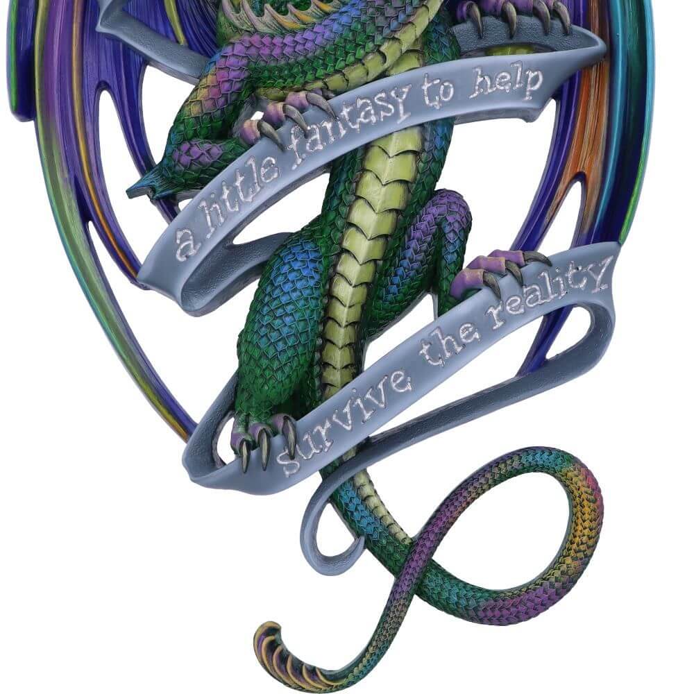 'Sometimes' Dragon Plaque by Anne Stokes