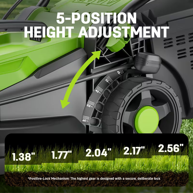 13-Inch 11 Amp Corded Electric Push Lawn Mower