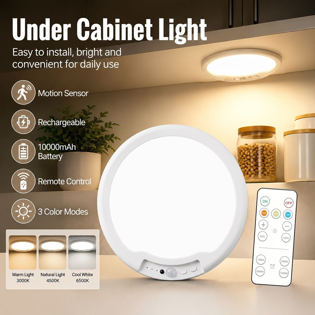 Rechargeable LED Ceiling Light with Motion Sensor