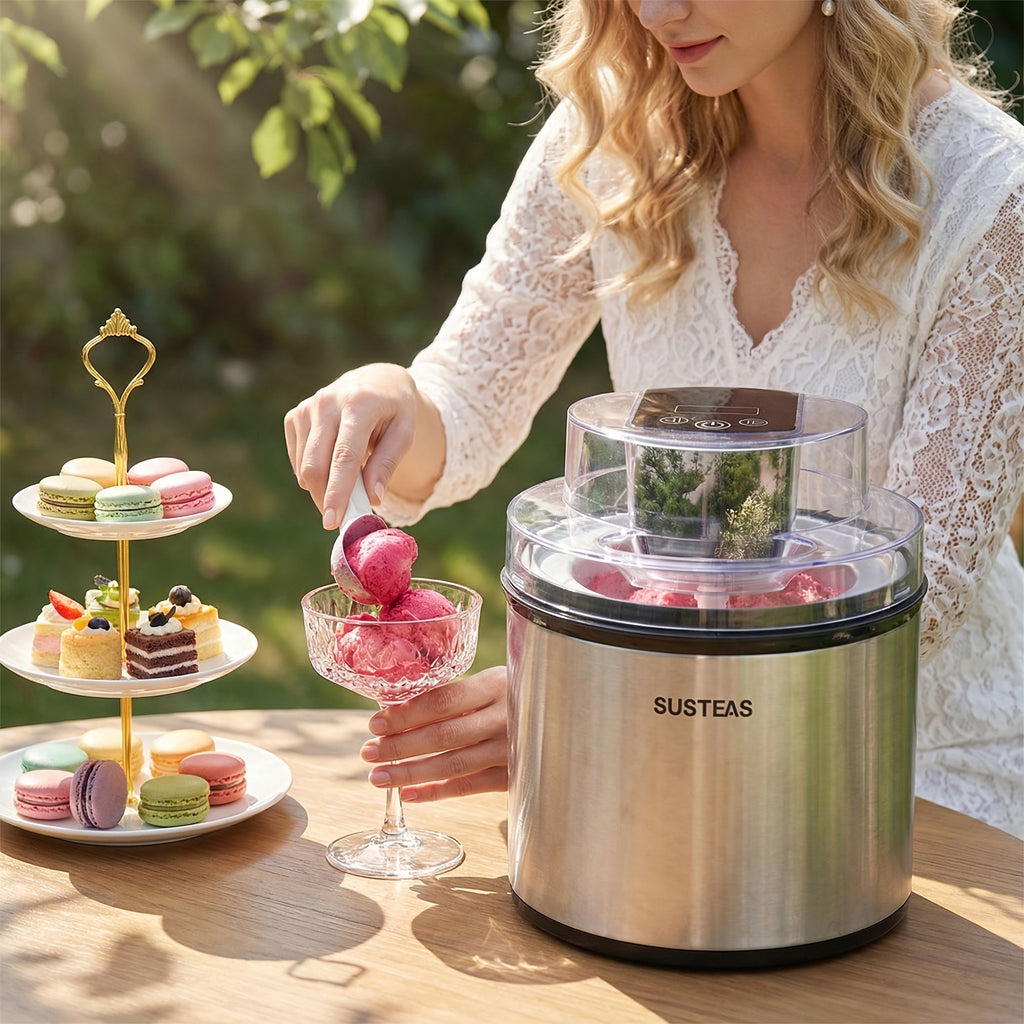 Stainless Steel Ice Cream Maker 0.8L