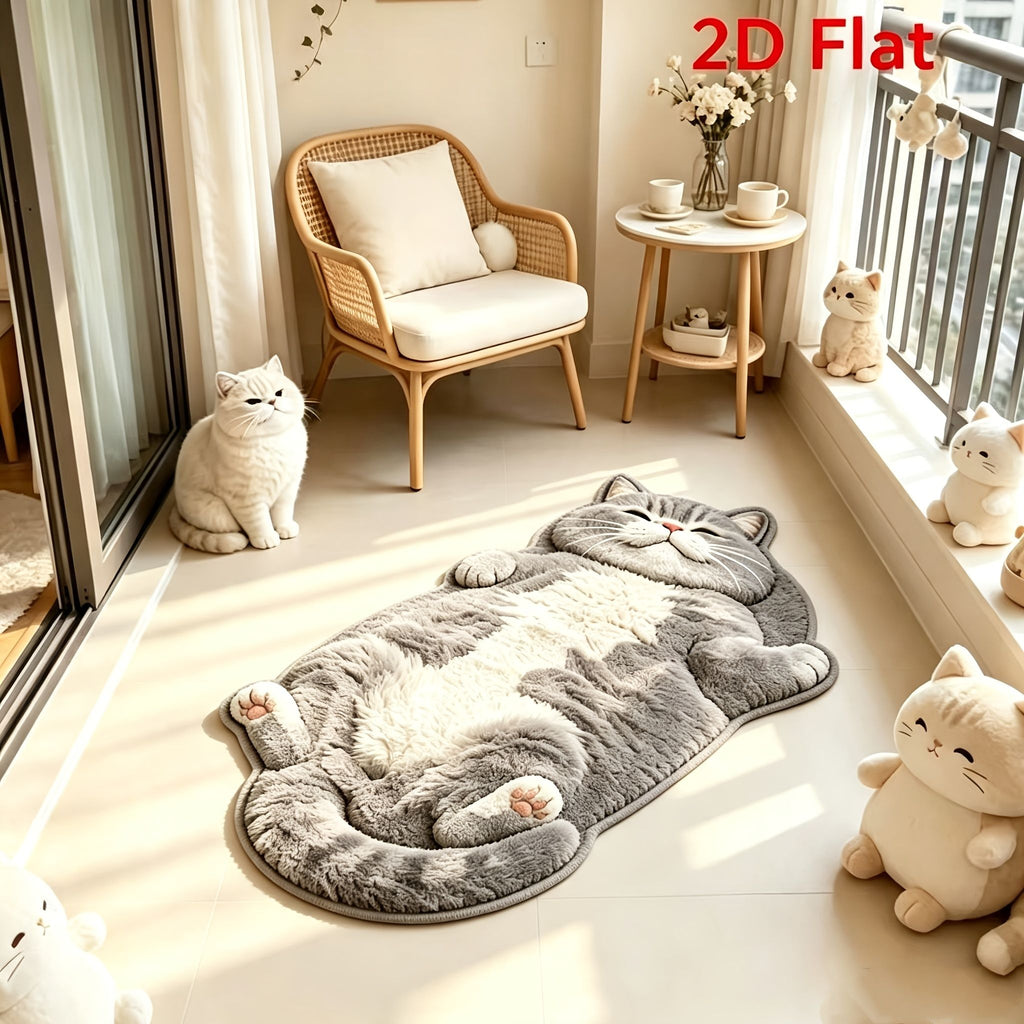 British Shorthair Cat Kitchen Mat Non Slip Washable