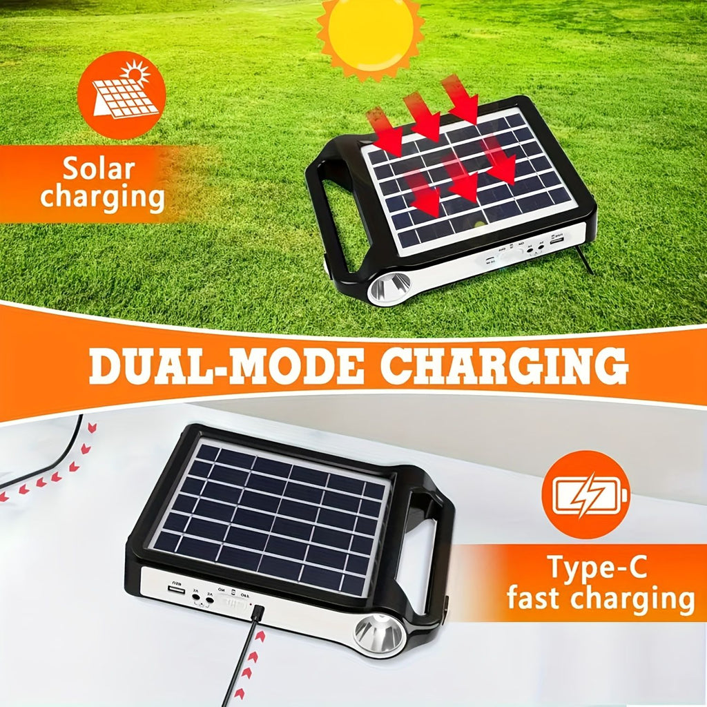 Portable Solar Panel Power Generator Kit with USB Charger