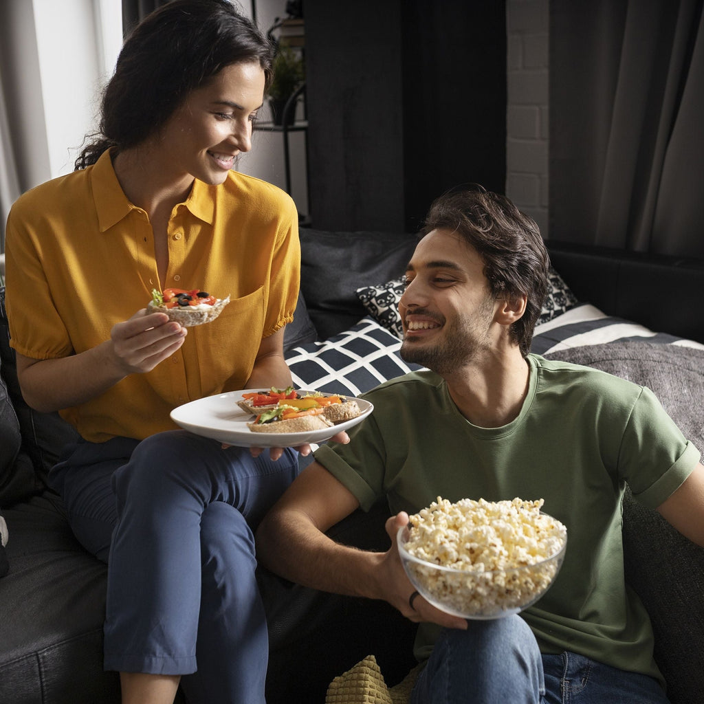 Hot Air Popcorn Machine with 4 Bowls