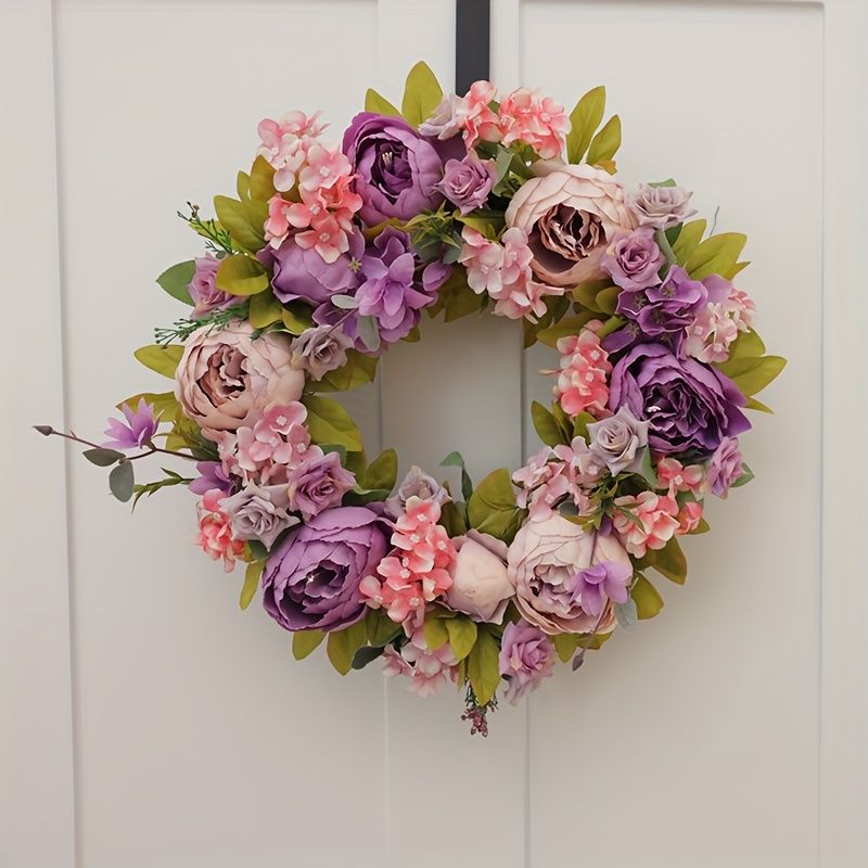 Artificial Flower Wreath for Wall and Door Decor