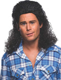 Permed Black Mullet Wig